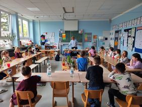 Gesundes Frühstück in der Klasse